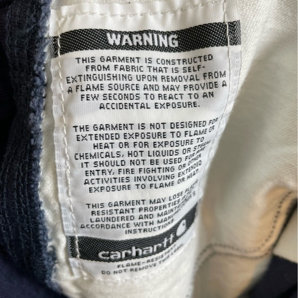 Carhartt FR Flame Resistant Navy Blue Cargo Pants 40 - Picture 9 of 11